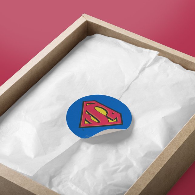 Sticker Rond Superman S-Shield | Logo classique (Créateur téléchargé)