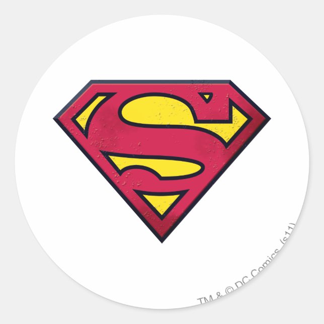Sticker Rond Superman S-Shield | Logo de bord (Devant)