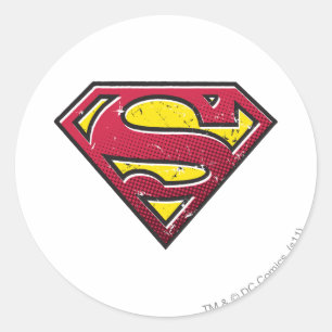 Sticker Rond Superman S-Shield   Logo des marques