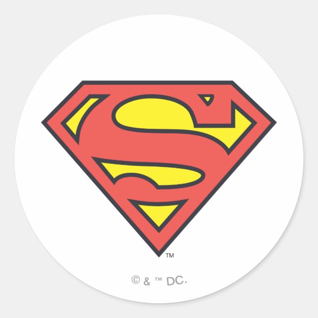 Sticker Rond Superman S-Shield | Logo Superman (Devant)