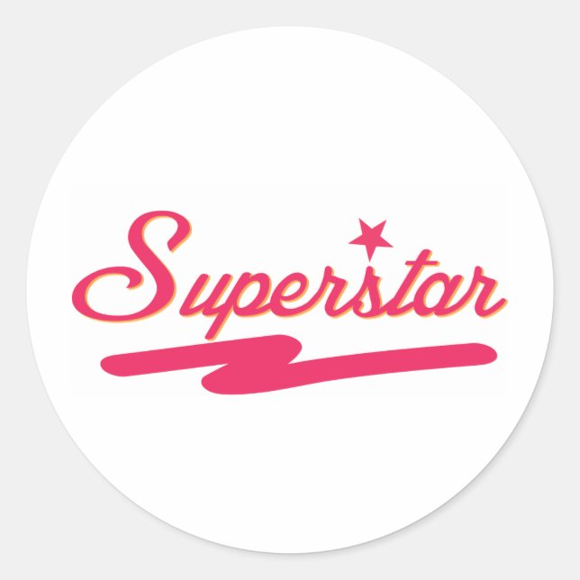 Sticker Rond Superstar (Devant)