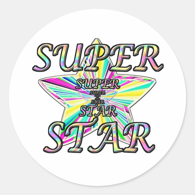 Sticker Rond Superstar (Devant)
