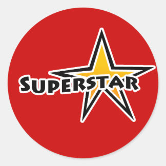 Sticker Rond Superstar