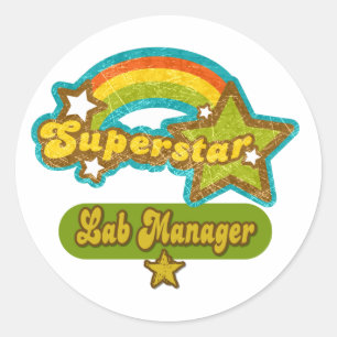 Sticker Rond Superstar Lab Manager