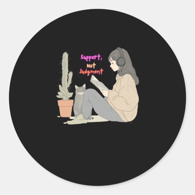 Sticker Rond Support (Devant)