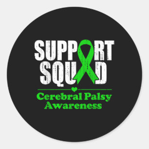 Sticker Rond Support Cérébral Palsy Cp Mois de sensibilisation