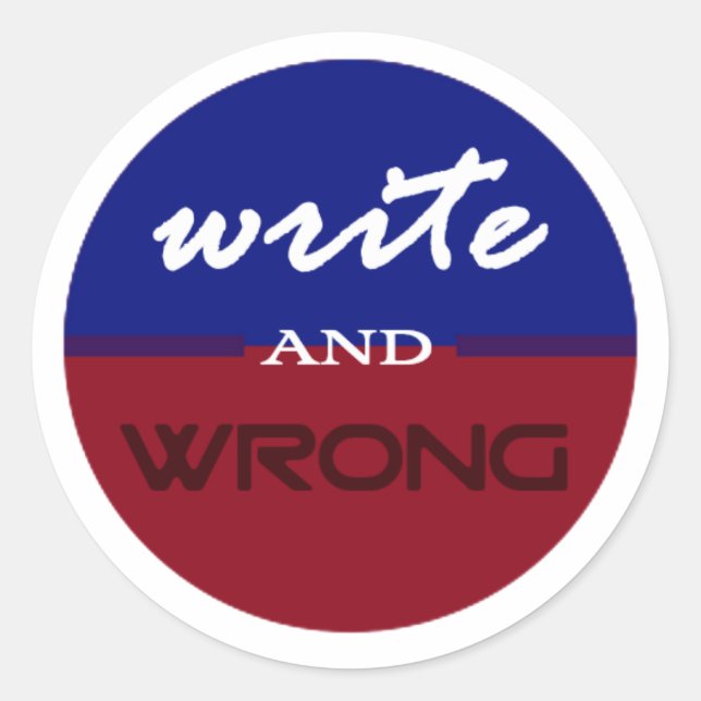 Sticker Rond Support De L'Autocollant Writers (Devant)