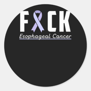 Sticker Rond Support Esophageal Cancer awareness