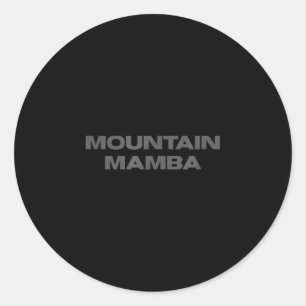 Sticker Rond supporter de basket-ball de l'Utah mountain mamba