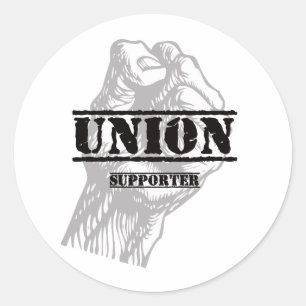 Sticker Rond Supporter de l'union Thug