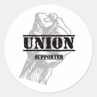 Sticker Rond Supporter de l'union Thug