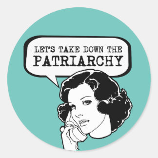 Sticker Rond Supprimons le Patriarcat