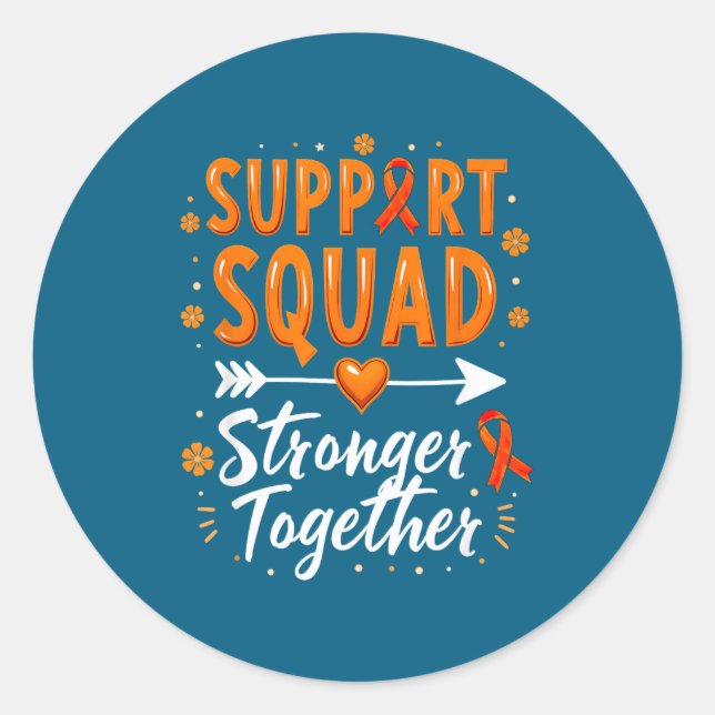 Sticker Rond Suprt Squad Sensibilisation TDAH  (Devant)