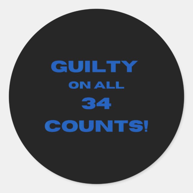 Sticker Rond Sur All &# ; Counts ! (Devant)