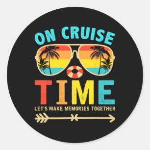 Sticker Rond Sur Croisière Heure Croisière Escadron de vacances
