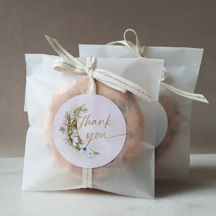 Sticker Rond Sur la Lune Boho Gold Dust & Nuds