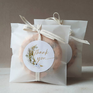 Sticker Rond Sur la Lune Boho Gold Dust & Nuds