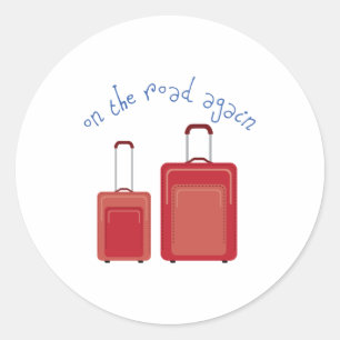 Sticker Rond Sur la route à nouveau