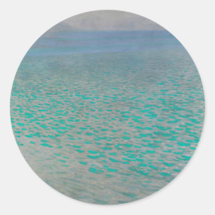 Sticker Rond Sur le lac Attersee par Gustav Klimt, Beaux-Arts V