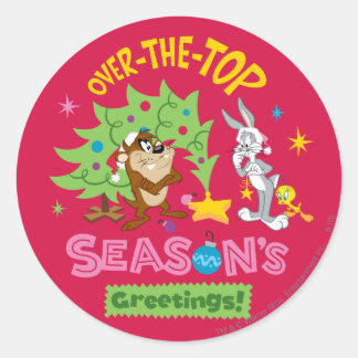 Sticker Rond Sur les Bonnes Fêtes supérieures
