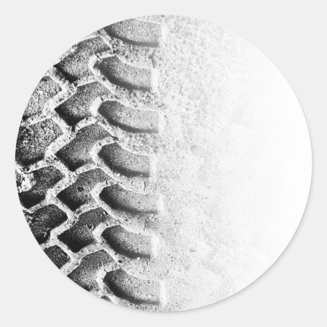 Sticker Rond Sur piste (Devant)