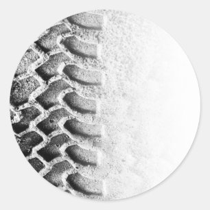 Sticker Rond Sur piste