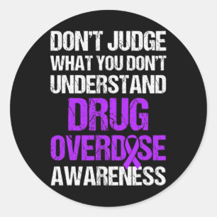Sticker Rond Surdose de sensibilisation Guerrier Survivant 4