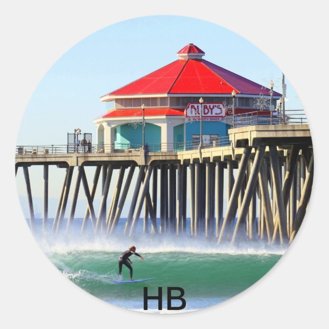 Sticker Rond Surf (Devant)