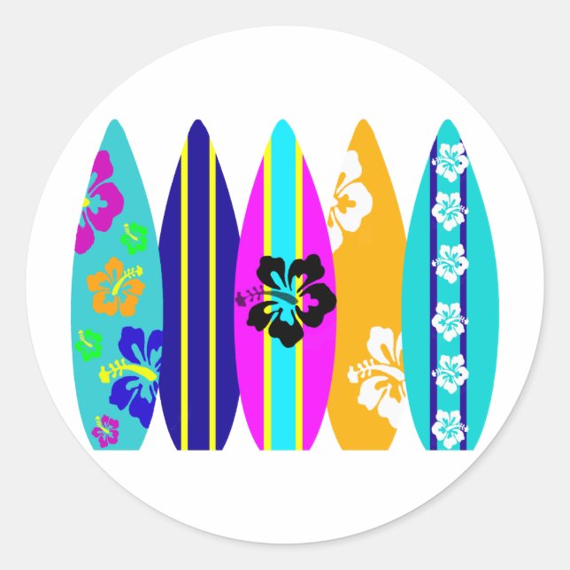 Sticker Rond Surf (Devant)