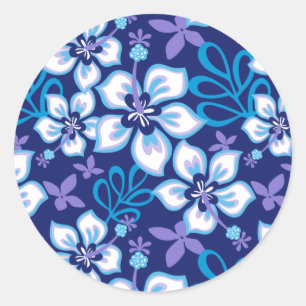 Sticker Rond Surf JUNGLE (COMBO BLEU)