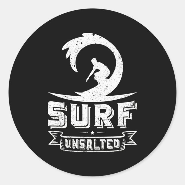 Sticker Rond Surf Surf Surfing Venin (Devant)