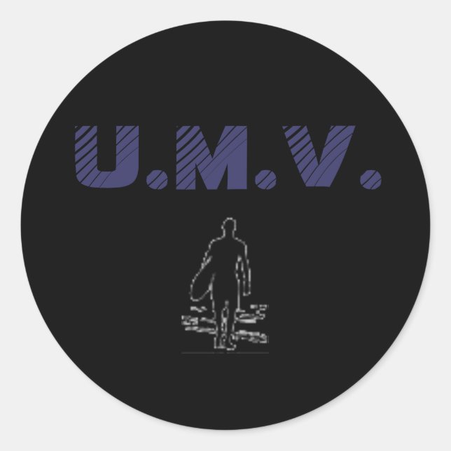 Sticker Rond Surfer UMV (Devant)