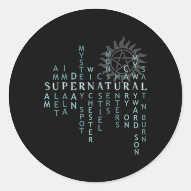 Sticker Rond Surnaturel pour (Devant)