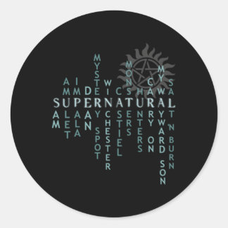Sticker Rond Surnaturel pour