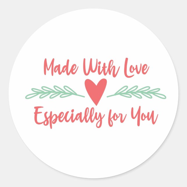 Sticker Rond Surtout pour vous (Devant)