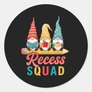 Sticker Rond Surveillant de la récréation Prof Para Terrain de