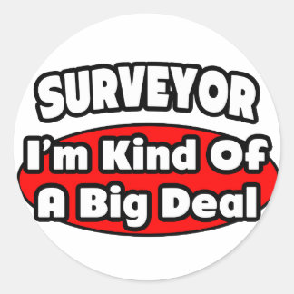 Sticker Rond Surveyor...Big Deal