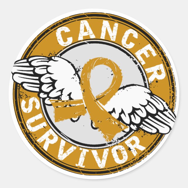 Sticker Rond Survivant 14 Annexe Cancer (Devant)