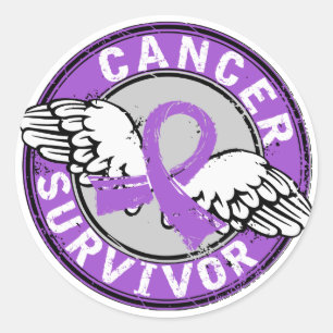 Sticker Rond Survivant 14 Cancer général