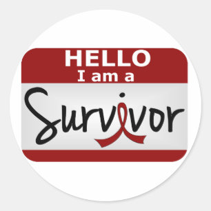 Sticker Rond Survivant 24.png d'anévrisme cérébral