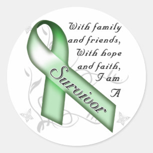 Sticker Rond Survivant de Cancer de rein