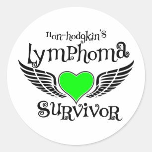 Sticker Rond Survivant de non-Hodgkin