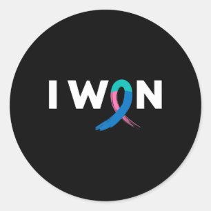 Sticker Rond Survivant du cancer