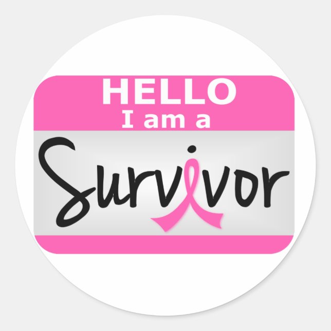Sticker Rond Survivant du cancer du sein 24.png (Devant)