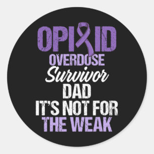 Sticker Rond Survivant du guerrier de sensibilisation à la surd