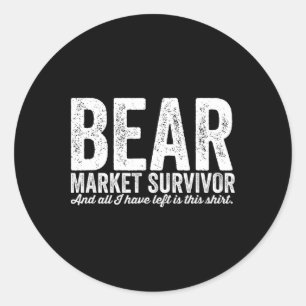 Sticker Rond Survivant du marché baissier 2025