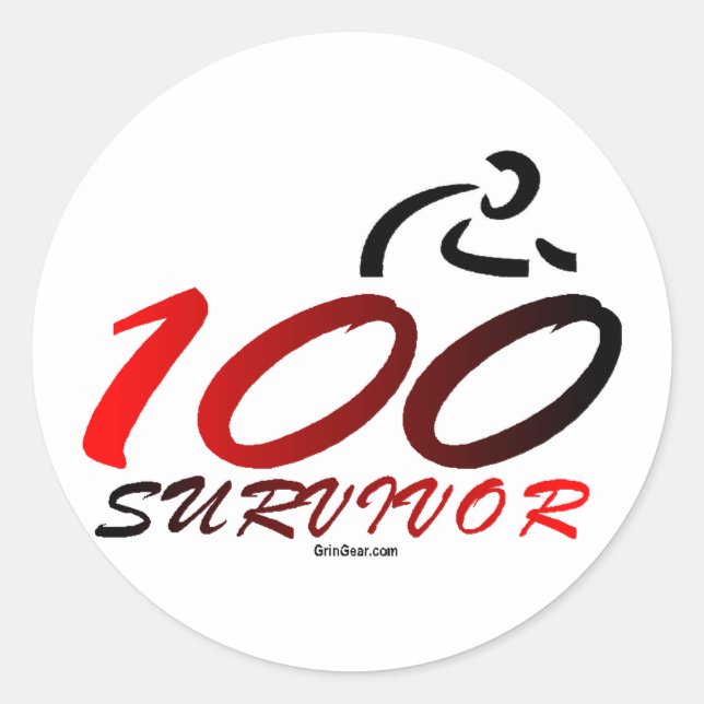 Sticker Rond Survivant du siècle (Devant)