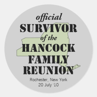 Sticker Rond Survivant officiel (vert)