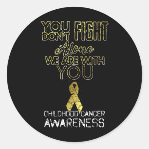 Sticker Rond Survivante Cancer de l'enfance Décernée au cancer