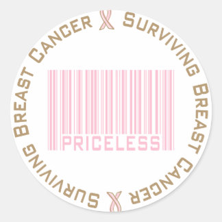 Sticker Rond Survivre au cancer du sein sans prix